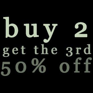 Bundle two and get the third half off🍁🍁